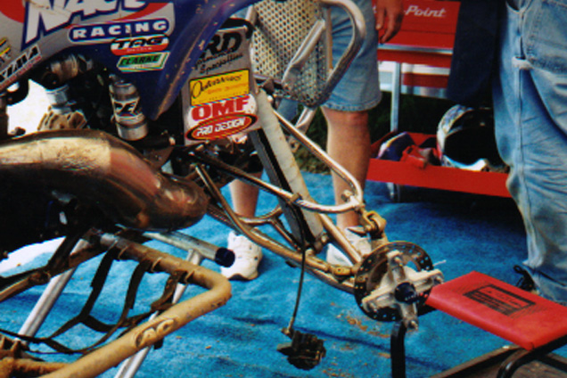 Creech's quad after his wreck
