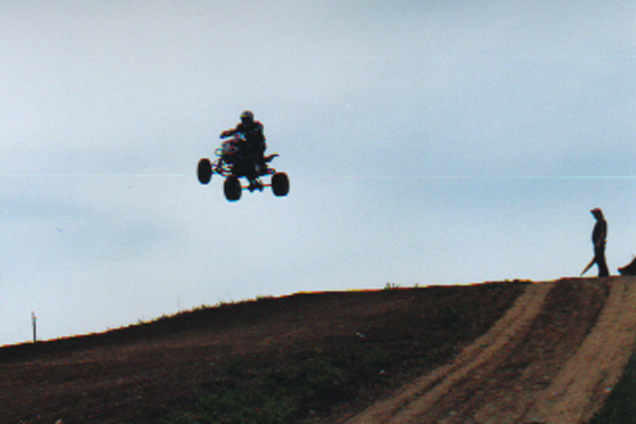 Farr hitting the ski jump